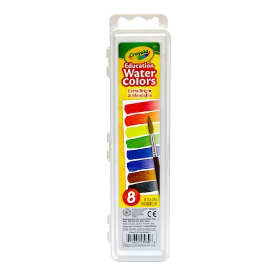 Crayola&#xAE; 8 Color Educational Watercolor Set